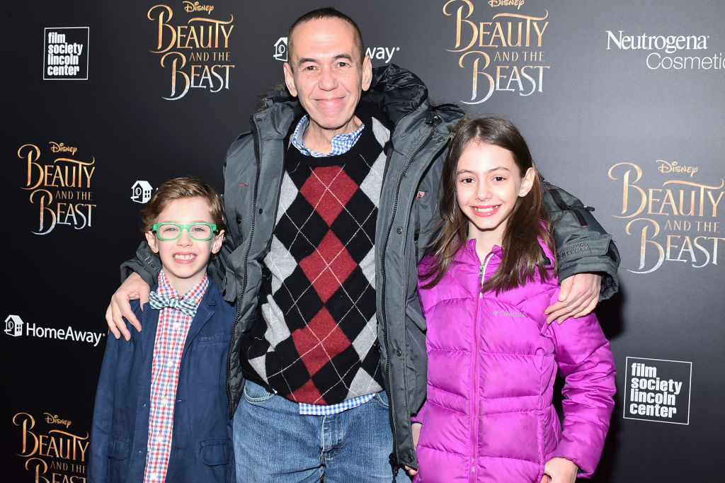 Max Aaron Gottfried, Gilbert Gottfried and Lily Aster Gottfried attend the New York Screening of