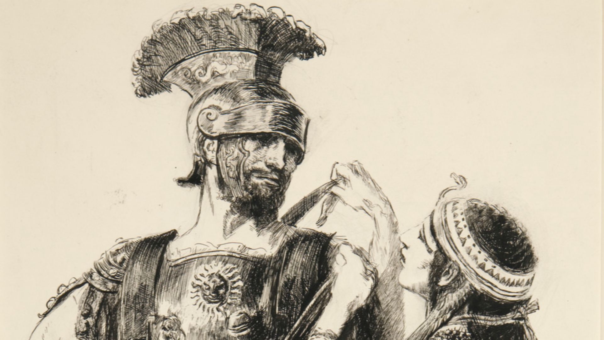 File:Edwin Austin Abbey Cleopatra Sooth, la, I’ll Help Thus it must be Act IV, Scene IV, Antony and Cleopatra 1909.jpg