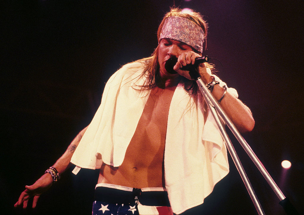 Axl Rose on stage