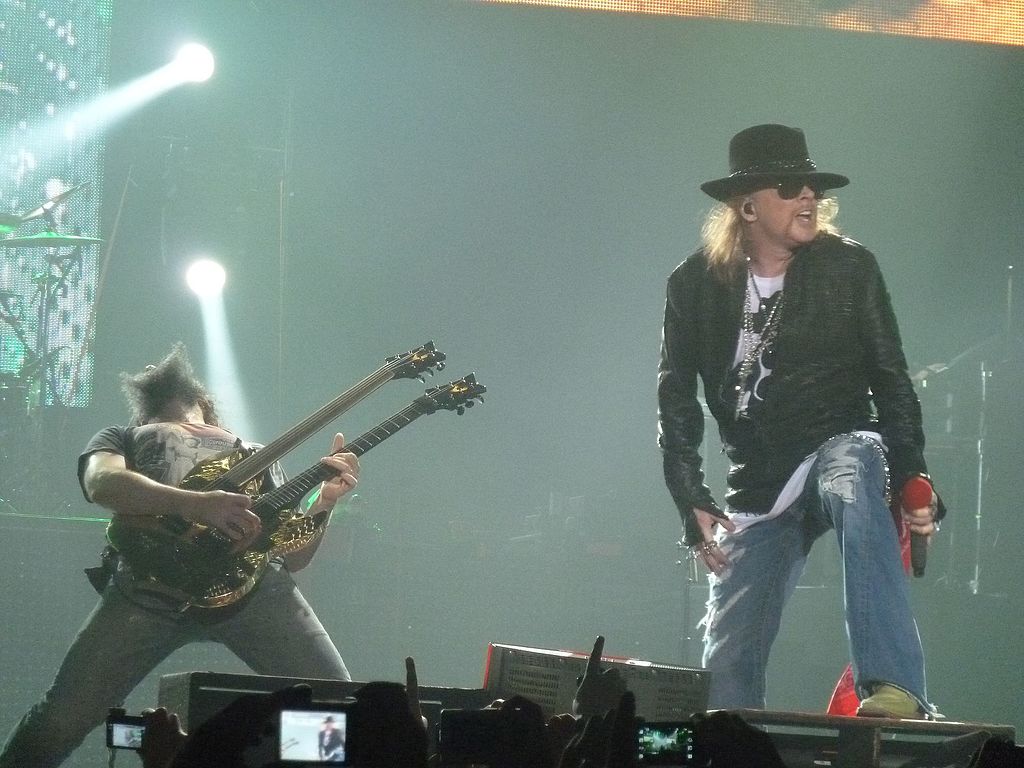 Guns N' Roses on stage