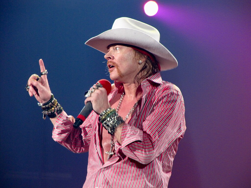 Axl Rose on stage
