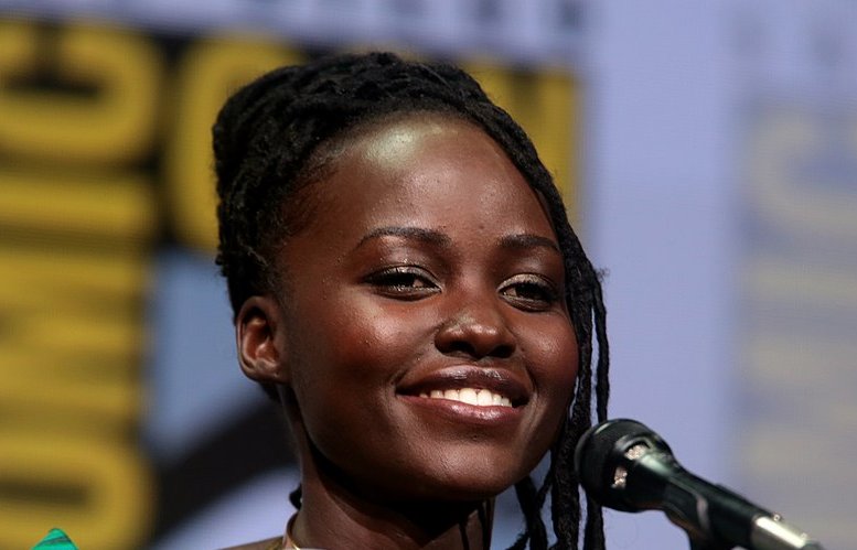 Lupita Nyong'o speaking at the 2017 San Diego Comic Con International