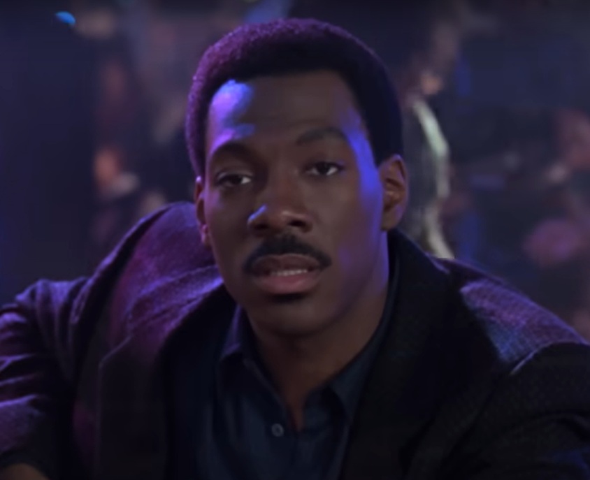 A visually captivating still taken from a pivotal moment in the film Coming to America (1988)