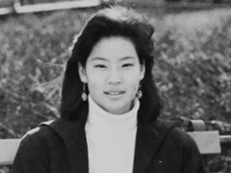 Lucy Liu as a senior in high school - 1986