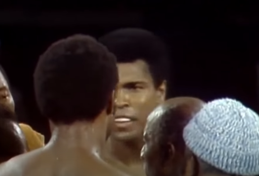 Screenshot from the box fight - Muhammad Ali Vs George Foreman