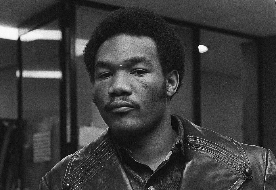 George Foreman arrival at Amsterdam Airport Schiphol