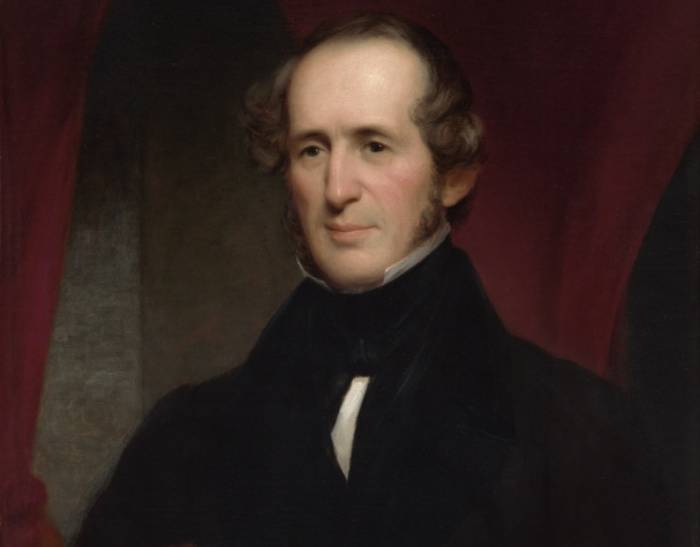 Cornelius Vanderbilt in black suit