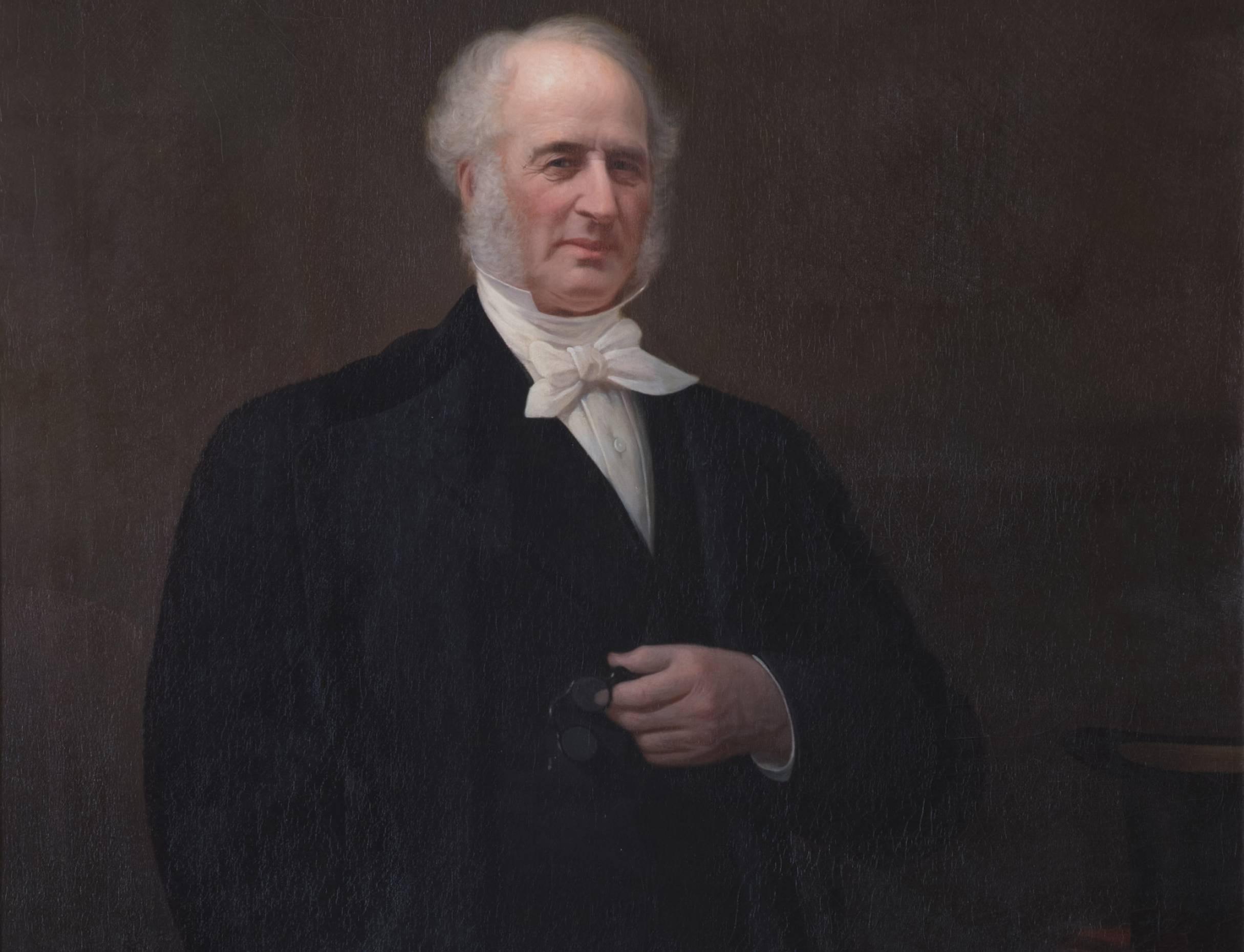 Portrait Of Cornelius Vanderbilt in suit