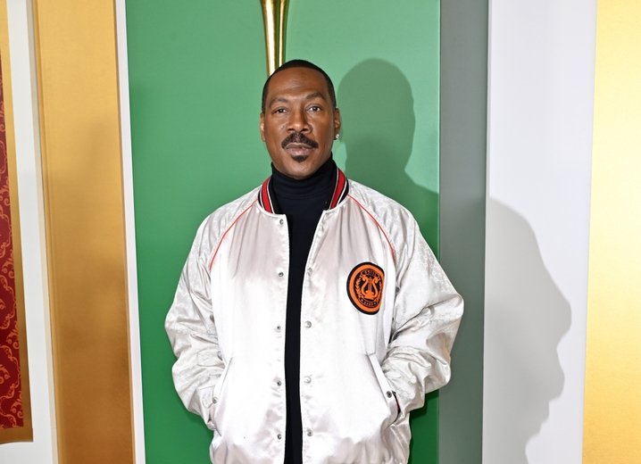 Eddie Murphy at the premiere for Candy Cane Lane