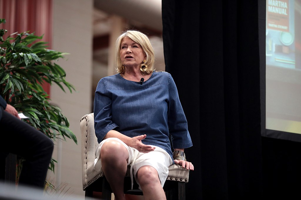 Martha Stewart on an interview