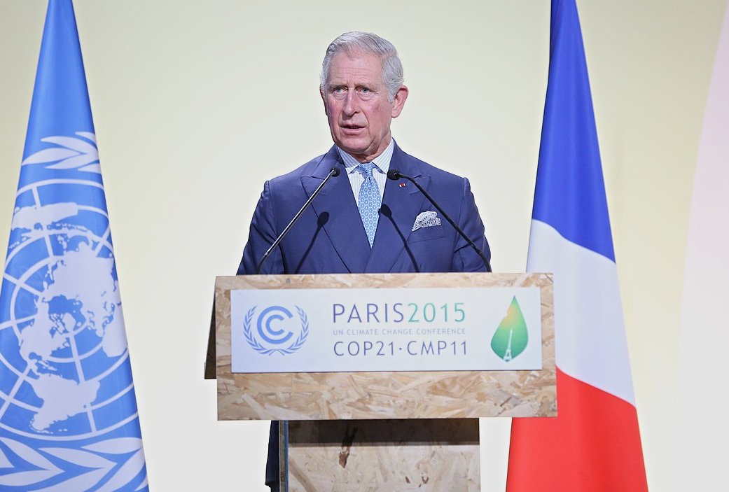 King Charles at Paris Climate Change Conference