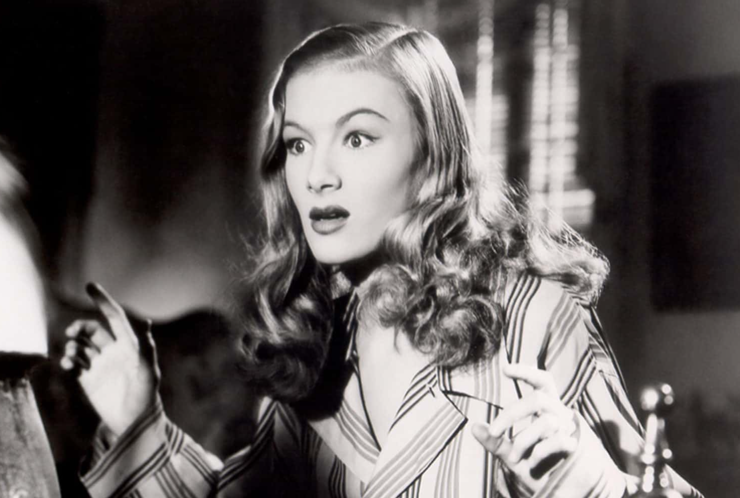 Actress Veronica Lake in a scene from the movie 