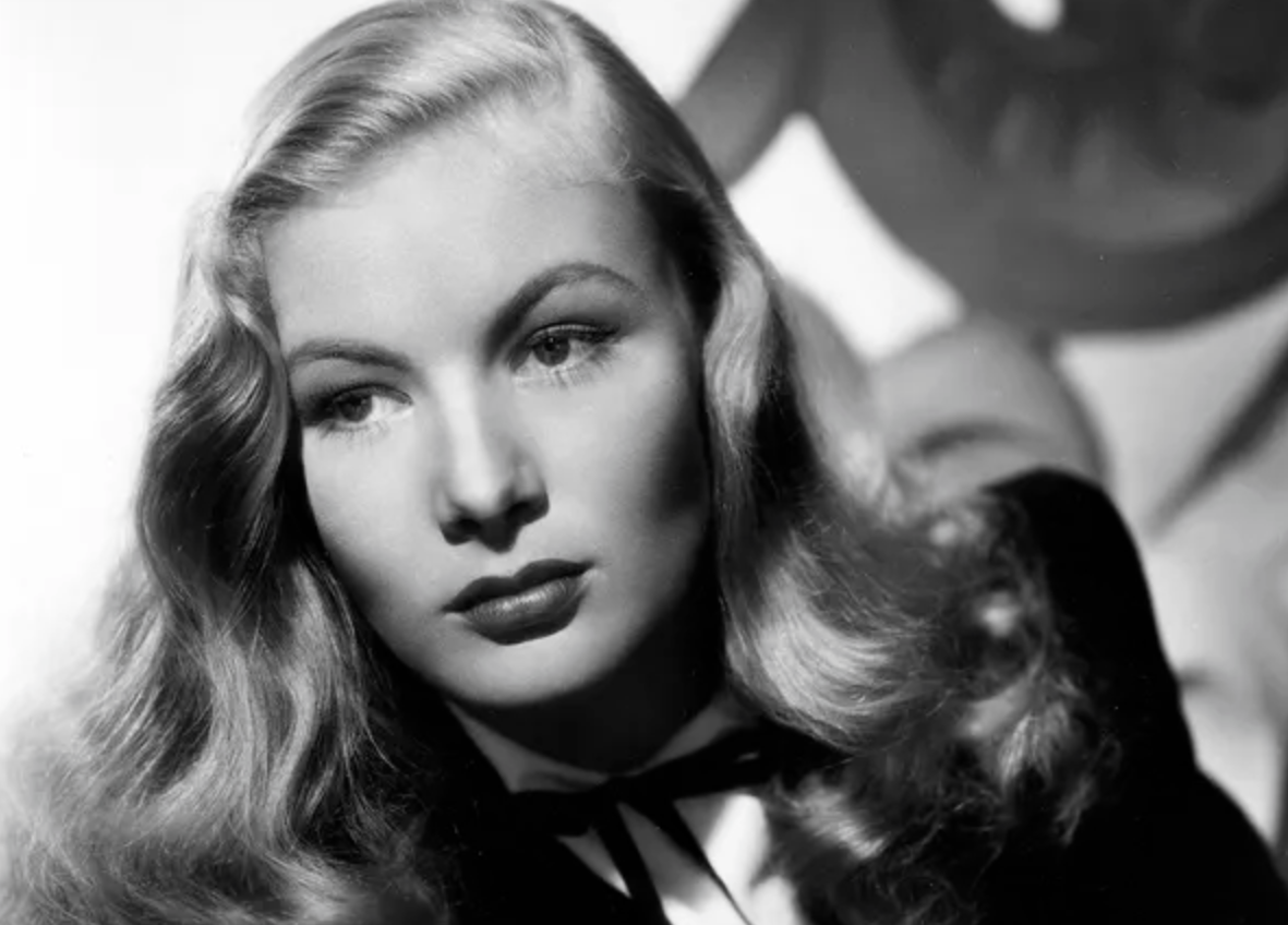 Studio portrait of actress Veronica Lake by photographer Whitey Schafer from 1944