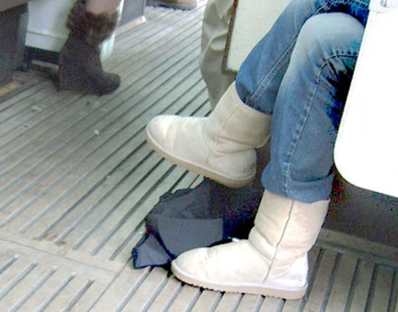 Uggs And Furry Wedge Boots