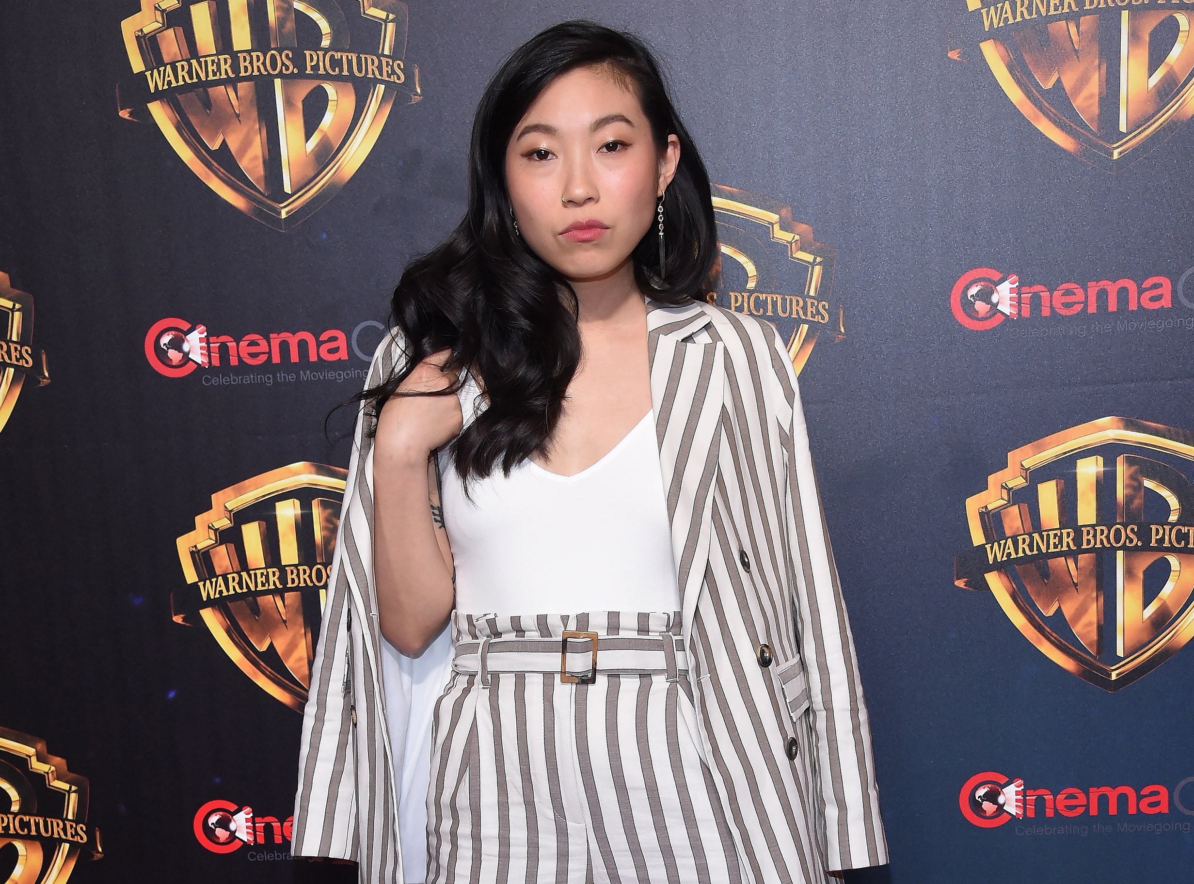 Awkwafina arrives for the Warner Bros panal at CinemaCon 2018