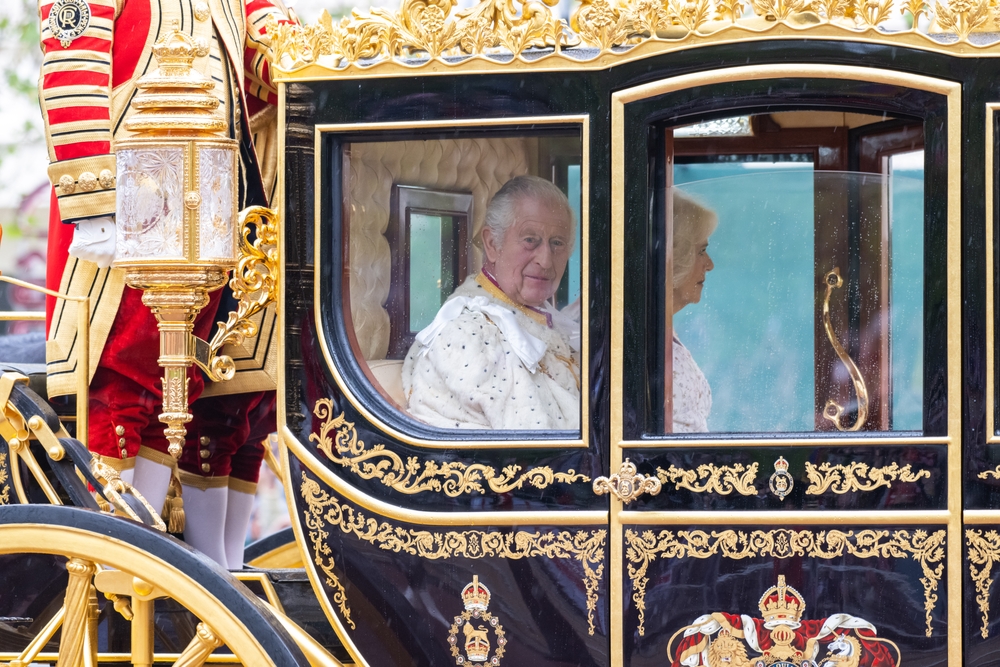 King Charles III and Camilla, Queen Consort travelling
