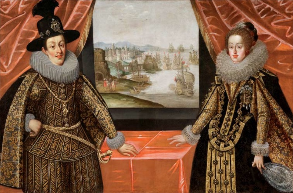 Portrait of Ferdinand III, Holy Roman Emperor (1608-1657), with his first wife Maria Anna of Spain (1606-1646)