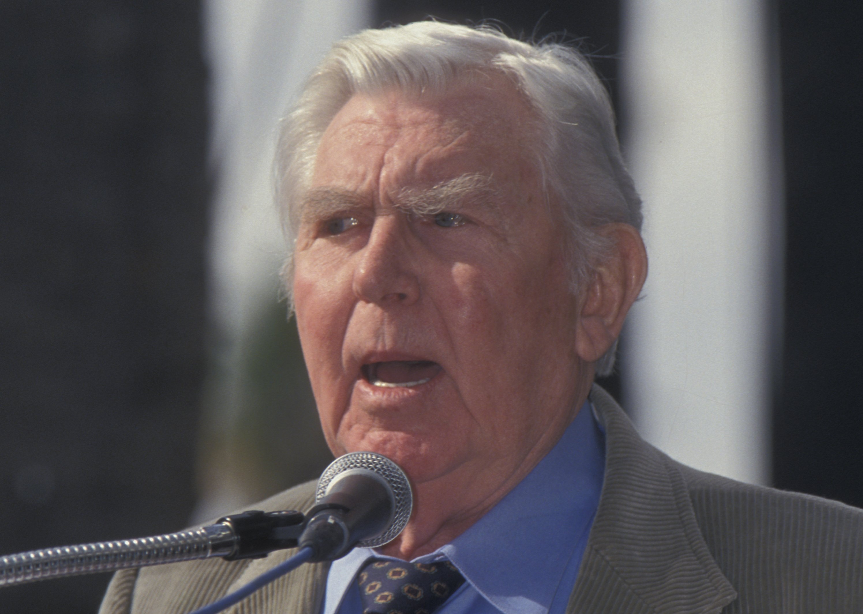 Actor Andy Griffith attends Don Knotts Receives Hollywood Walk Of Fame Star