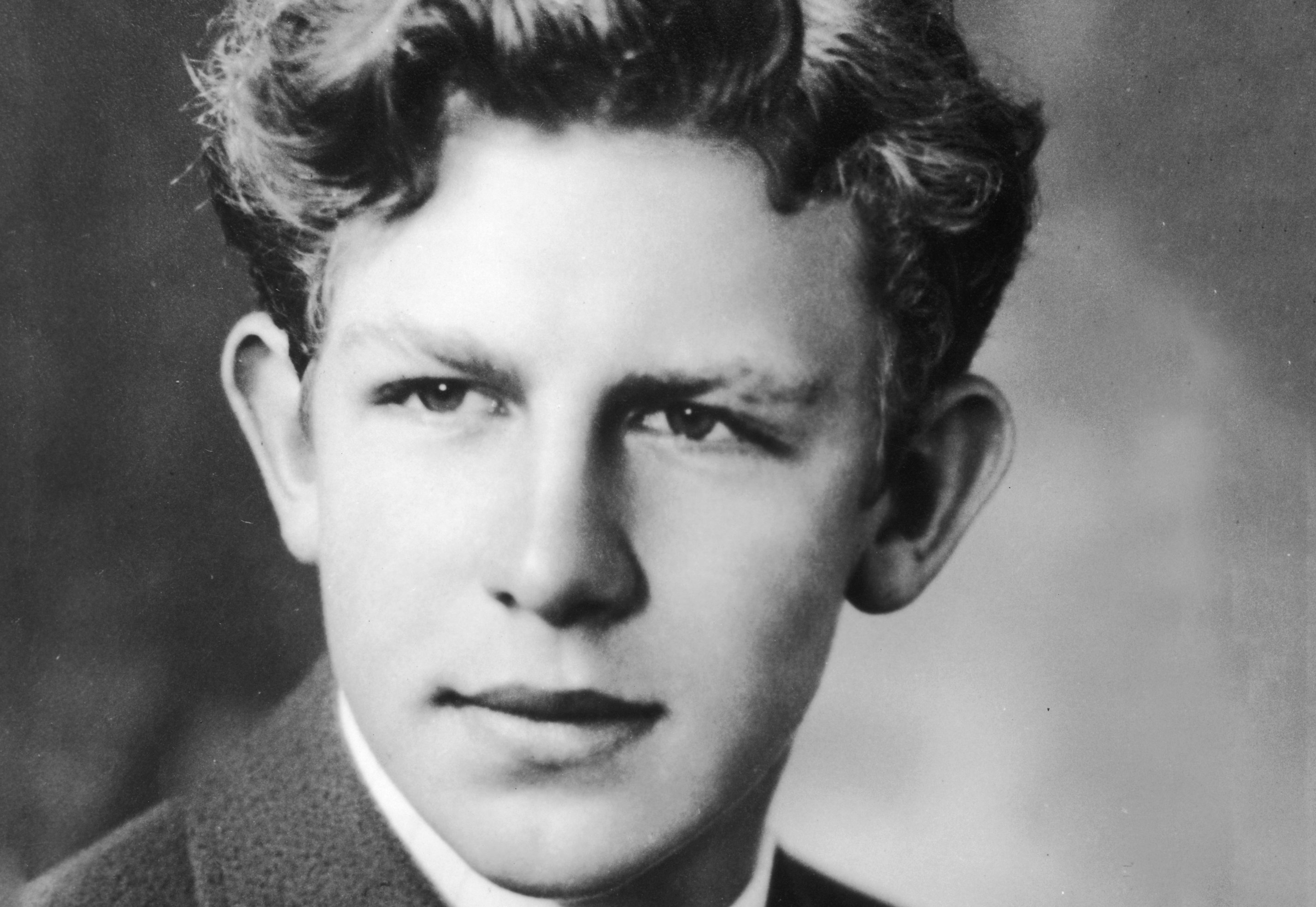 Headshot portrait of American actor Andy Griffith as a young man