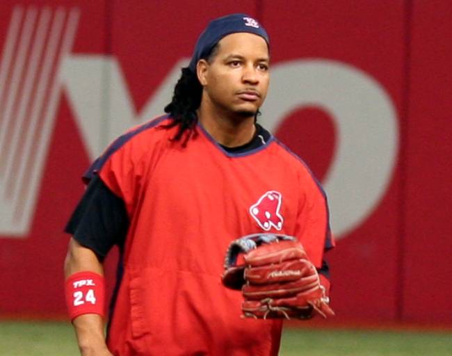 Baseball player Manny Ramirez