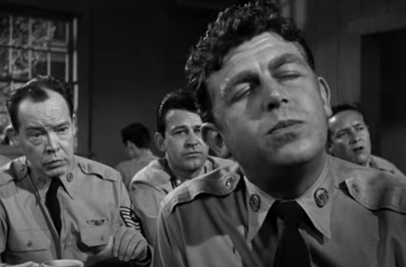 Screenshot of the movie No Time for Sergeants