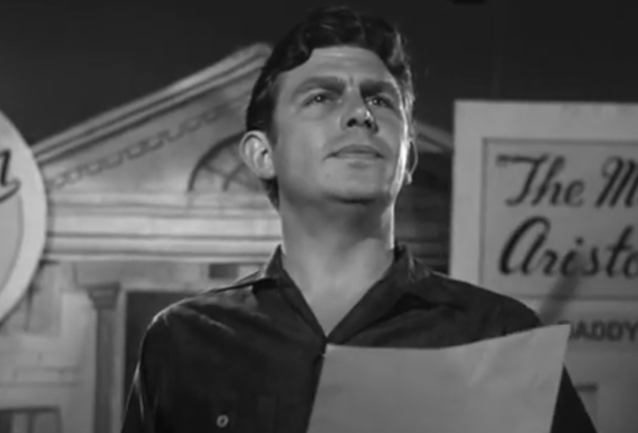 Screenshot of the movie A Face in the Crowd