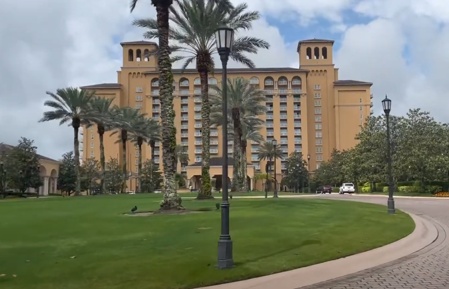 A screenshot from a video about Ritz-Carlton Orlando