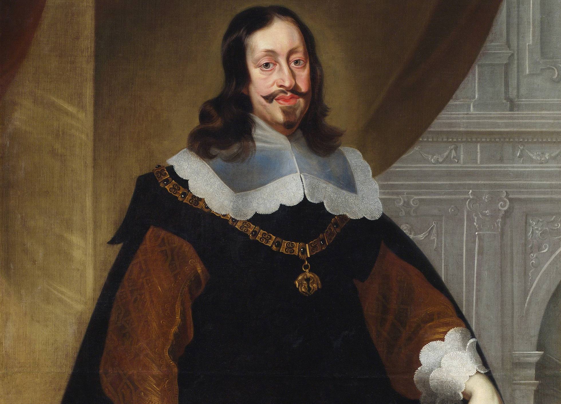 Ferdinand III in black outfit