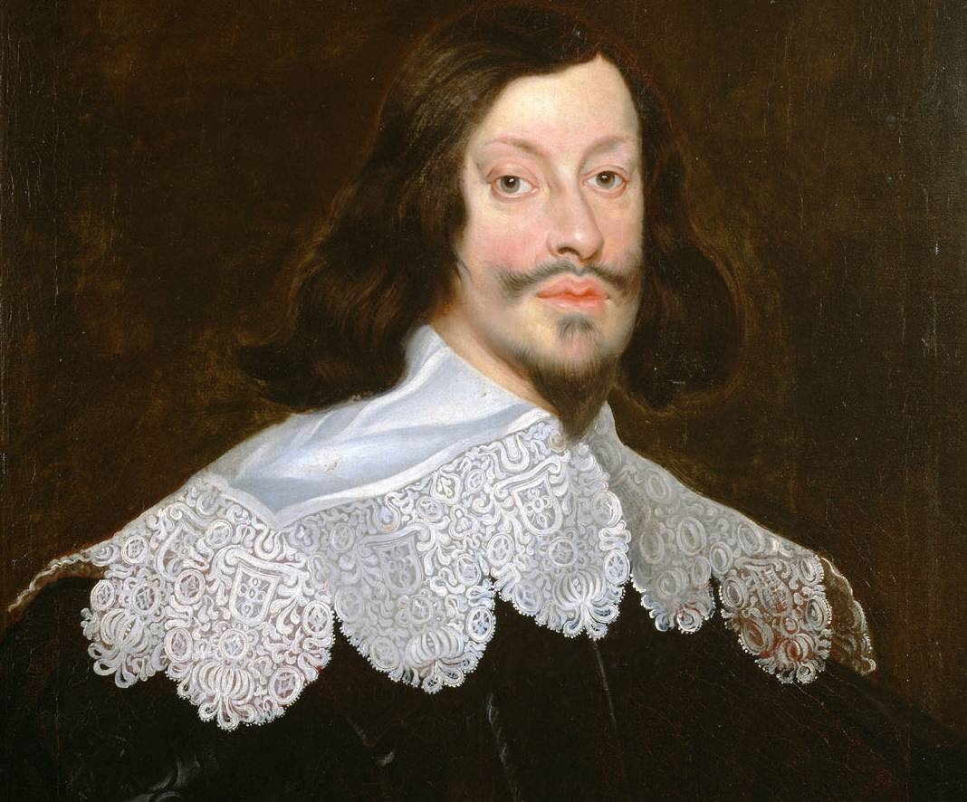 Emperor Ferdinand III in black and white