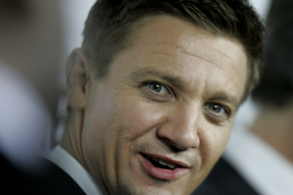 Jeremy Renner smiling at the camera
