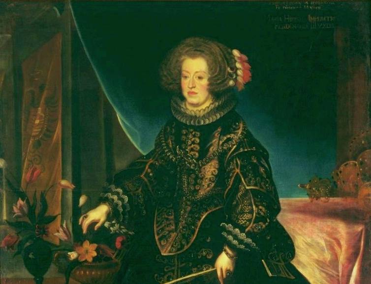 Maria Anna Of Spain in black