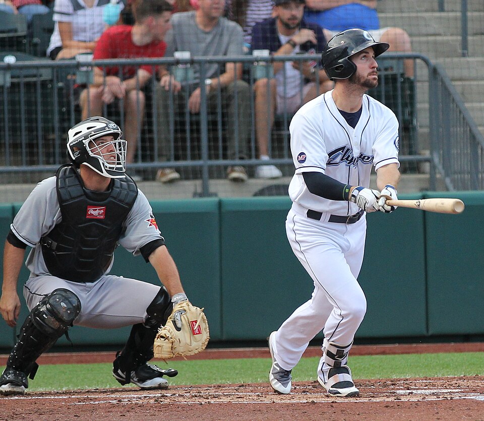 Mike Papi during a match