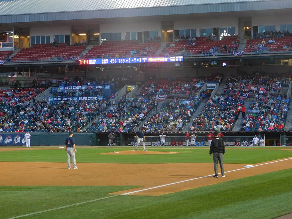 Photo during a baseball match