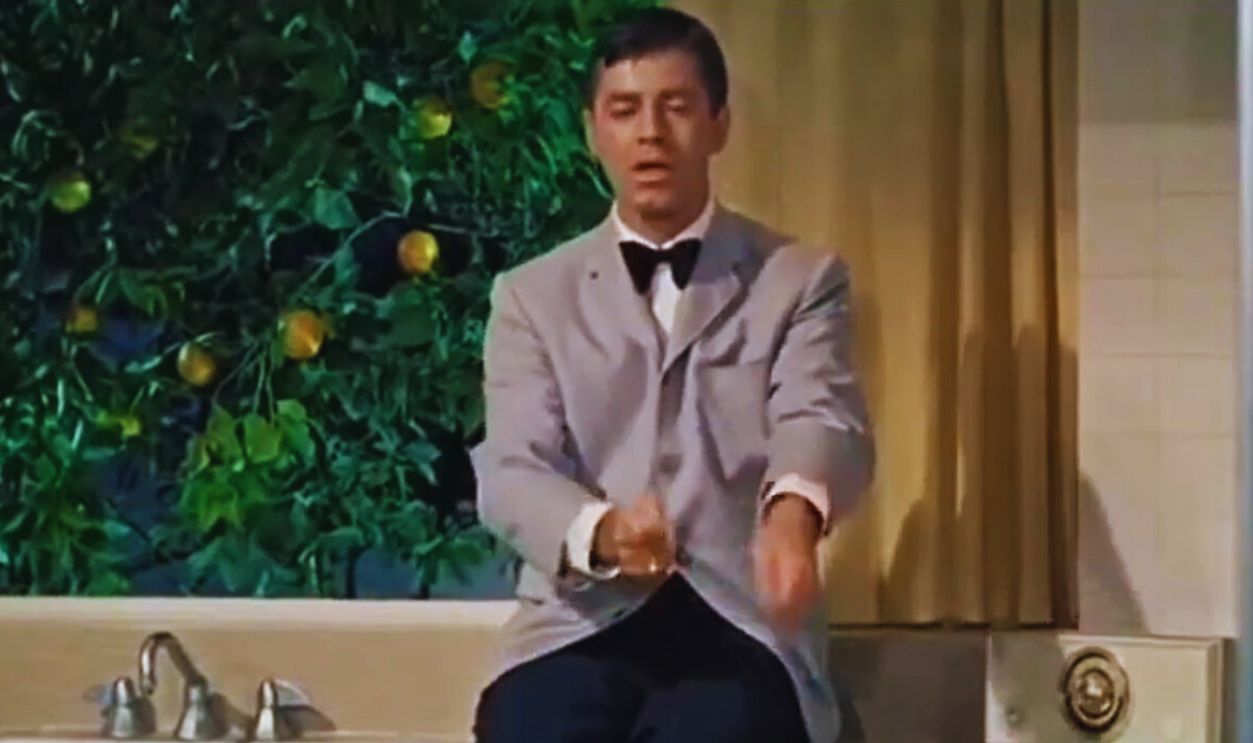 JERRY LEWIS AS A DRUMMER ~ FROM THE MOVIE CINDERFELLA 1960
