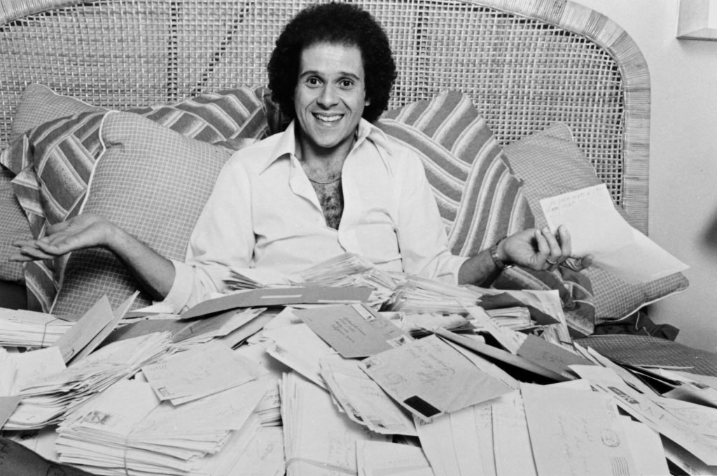 Fitness guru Richard Simmons poses for a portrait session at home