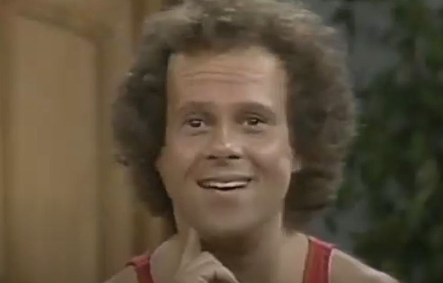 Screenshot of the video Richard Simmons with good, and serious, weight loss advice!