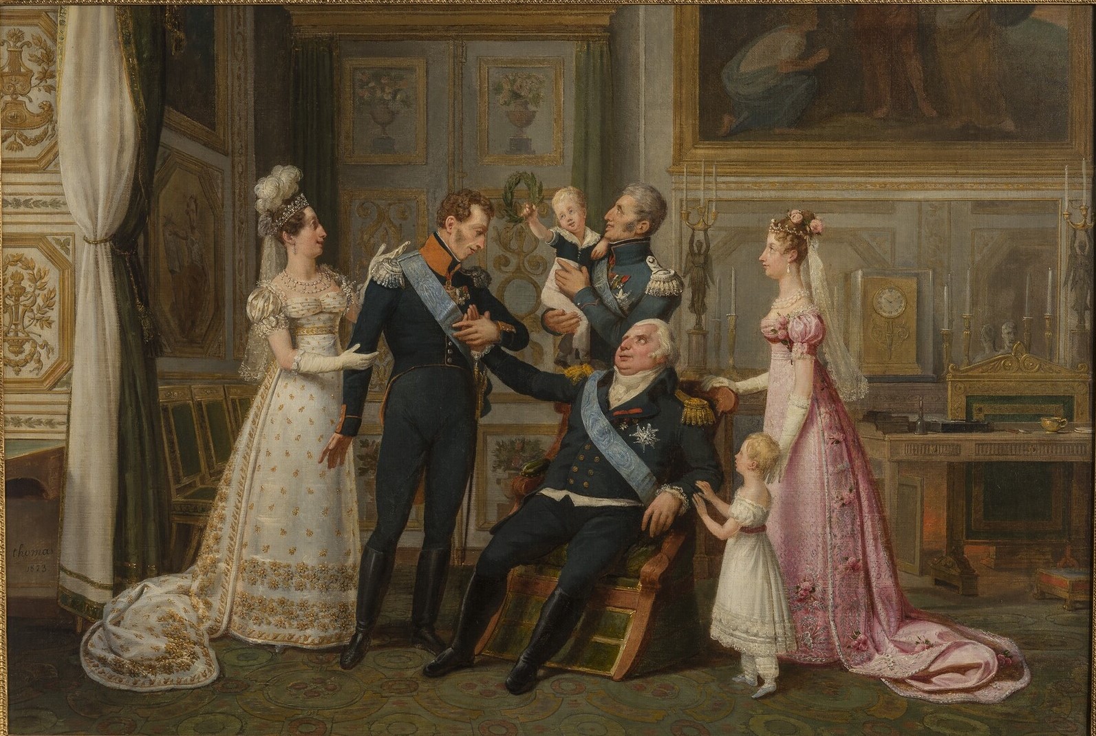 Louis XVIII receives the Duke of Angoulême