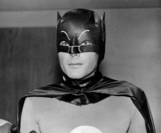 Adam West as Batman in TV series