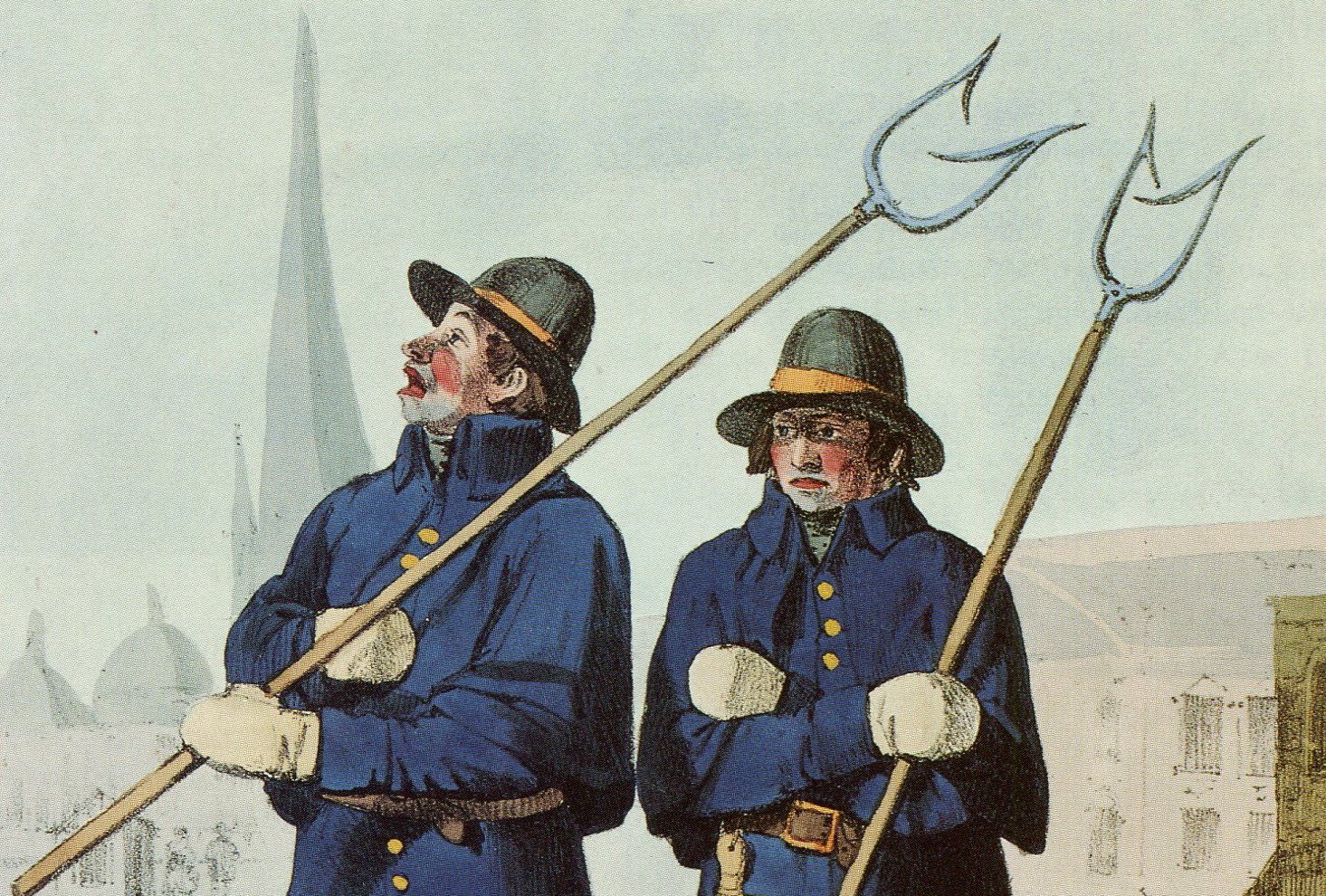 Swedish fireguards with man catchers