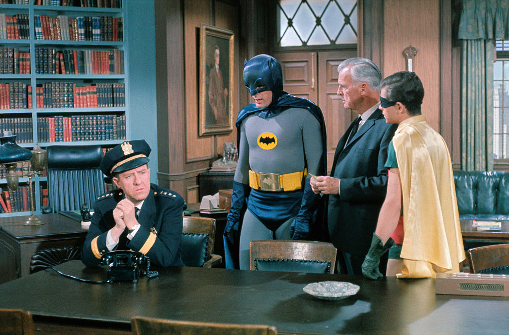 Adam West and Burt Ward in Scene from Batman