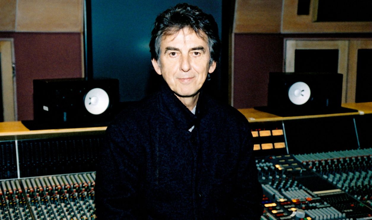 George Harrison Portrait Musician George Harrison (1943 - 2001) poses for a portrait at Capitol Records in Los Angeles, California, circa 2000. 