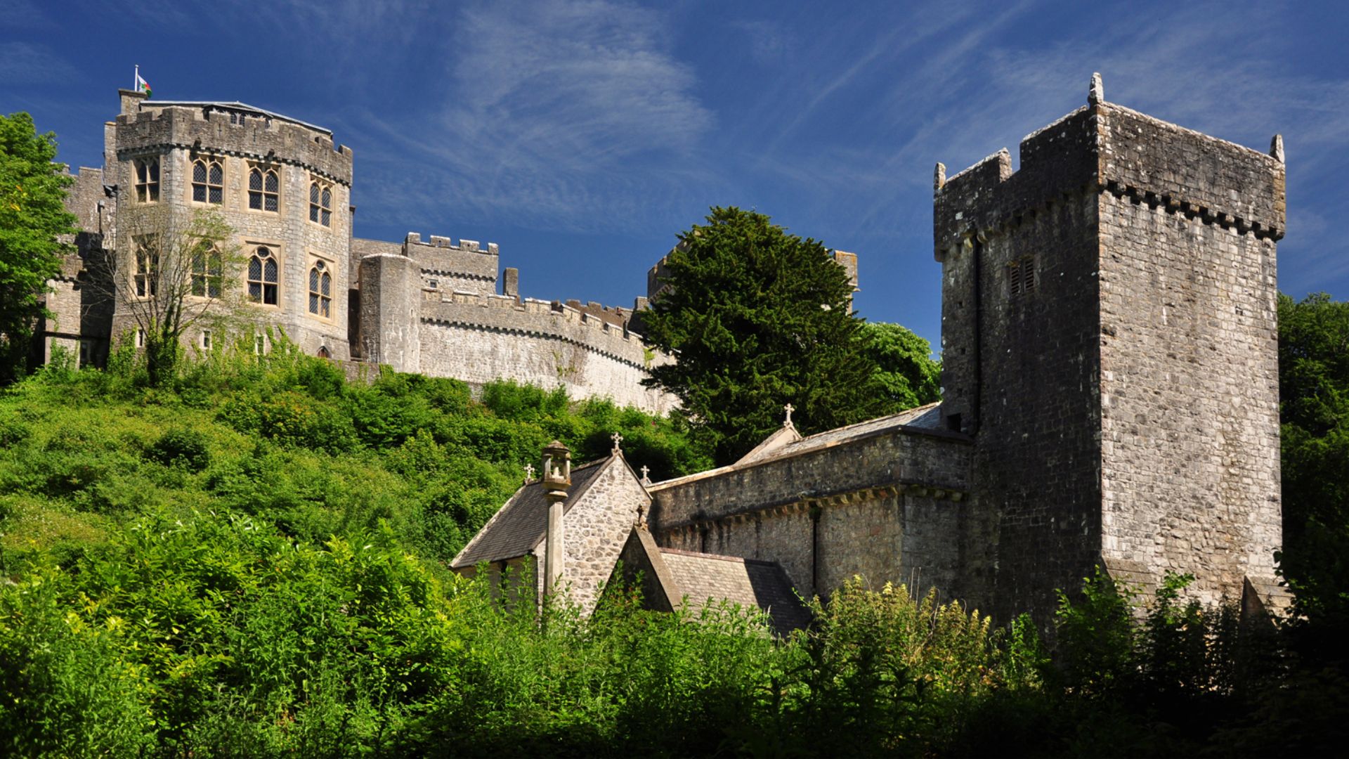 File:St Donat's Castle from St Donat's Church.jpg