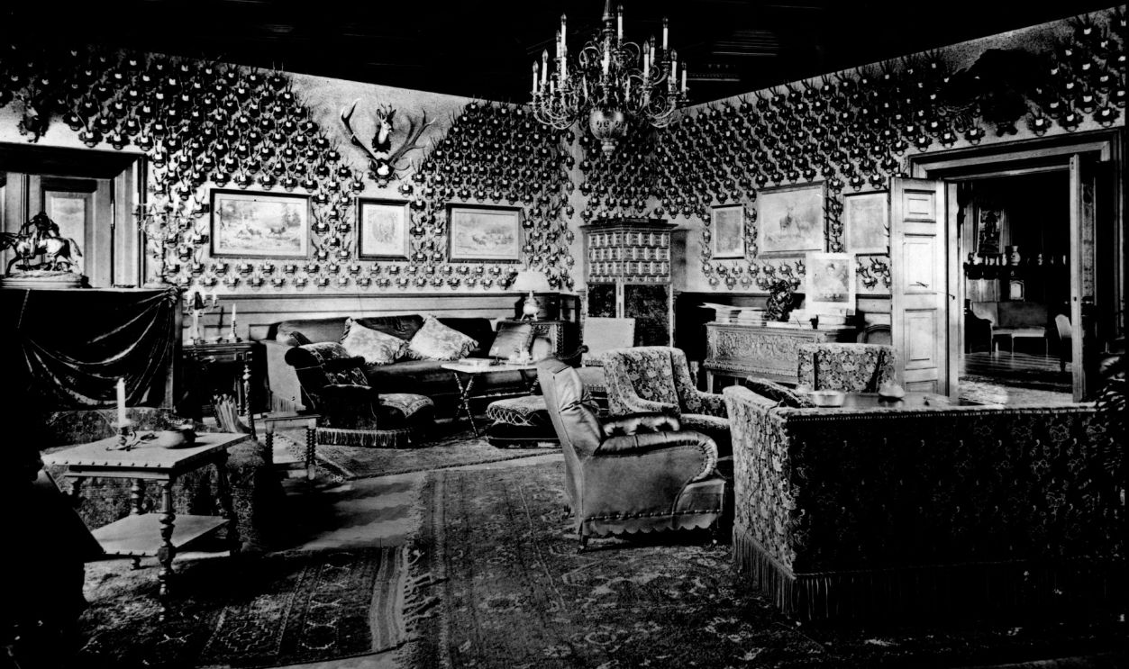 Trophy Room A second floor salon at Castle Konopischt, Bohemia, one of Archduke Franz Ferdinand's residences. 