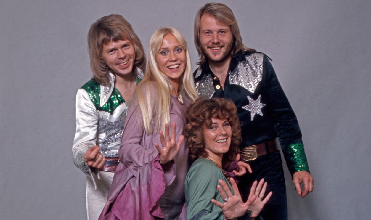 ABBA Studioaufnahme der schwedischen Popgruppe ABBA, Deutschland 1970er Jahre.