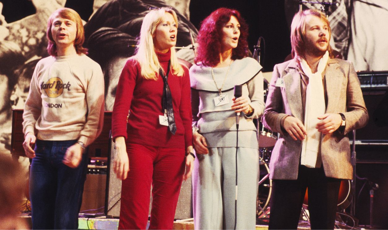 Music File Photos - The 1970s - by Chris Walter ABBA 1979 at UNICEF Concert at the UN at the Music File Photos 1970's in United Nations, New York,