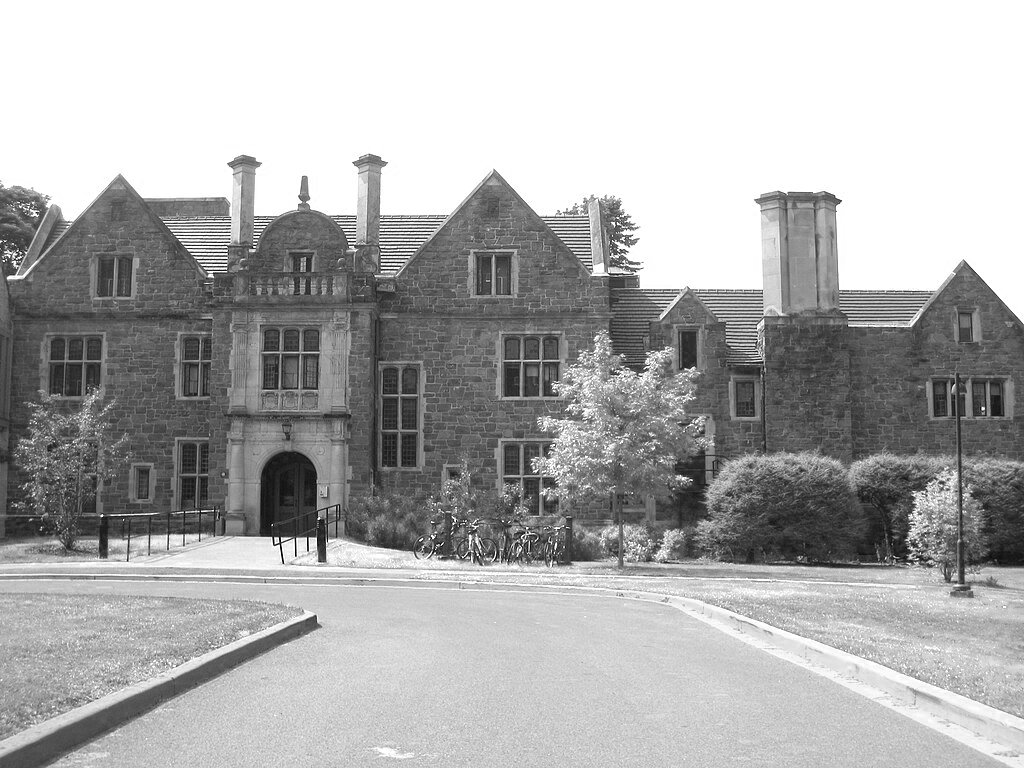 Grayscale Photo of Bard College, Annandale-on-Hudson, New York, USA.