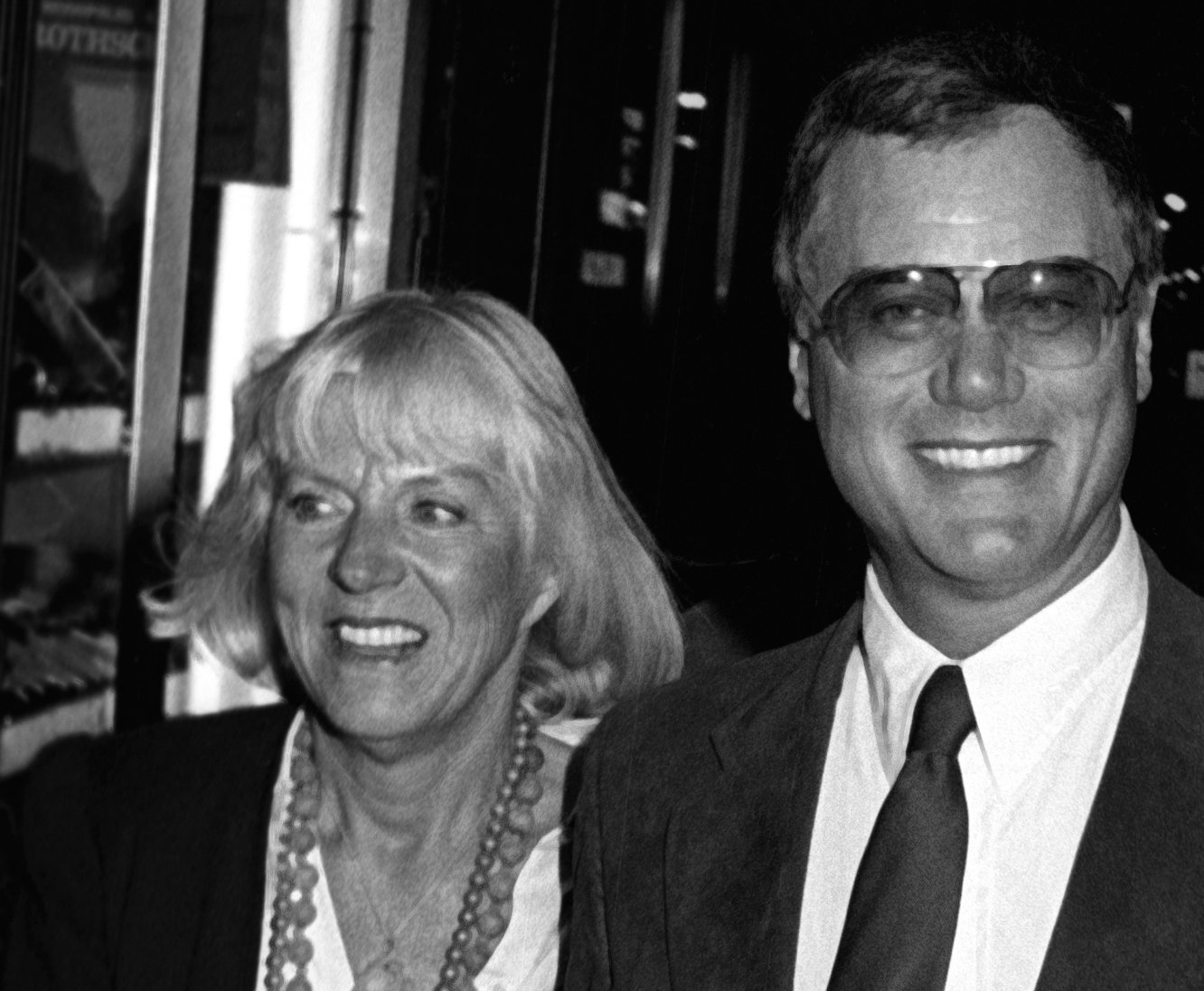 Larry Hagman and wife Maj Axelsson attend the opening of