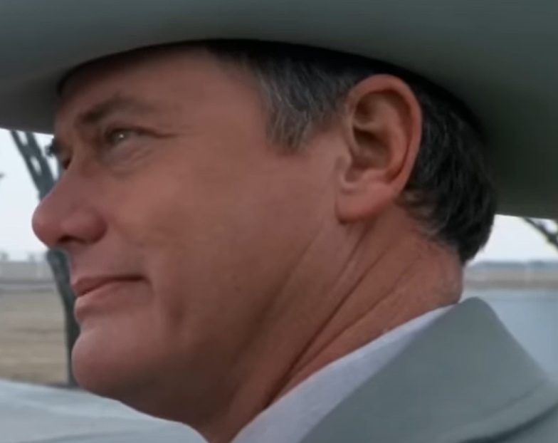 A visually captivating still taken from a pivotal moment in the television series Dallas (1978-1991)