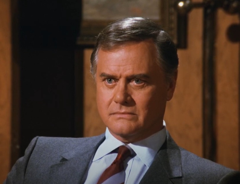 A visually captivating still taken from a pivotal moment in the television series Dallas (1978-1991)