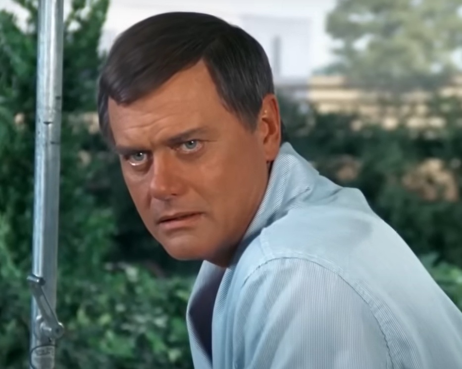 A visually captivating still taken from a pivotal moment in the television series Dallas (1978-1991)